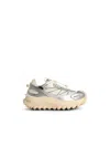 Moncler 'trailgrip Gtx' Silver Leather Blend Sneakers