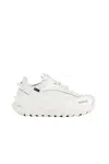 Moncler Waterproof Trailgrip Gtx Sneakers With Carbon Fiber In White