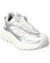 Moncler Two-tone Fabric And Leather Trailgrip Sneakers In Silver