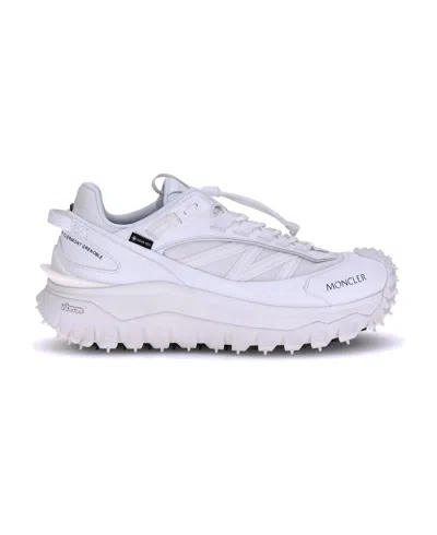 Moncler White Fabric Trailgrip Gtx Sneakers