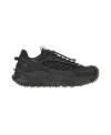 Moncler Men Trailgrip Gtx Mesh And Leather Sneakers In Black