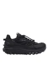 Moncler Men Trailgrip Gtx Mesh And Leather Sneakers In Black