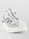 Moncler Light Grey Real Leather Trailgrip Gtx Low Top Sneakers