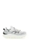 Moncler Light Grey Real Leather Trailgrip Gtx Low Top Sneakers In Multi