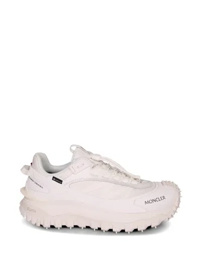 Moncler Trailgrip Gtx Low Top Mini Leather Sneakers For Women In White