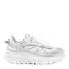 Moncler Two-tone Fabric And Leather Trailgrip Sneakers In Silver