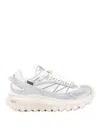 Moncler Two-tone Fabric And Leather Trailgrip Sneakers In White