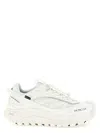 Moncler White Fabric Trailgrip Gtx Sneakers In White