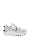 Moncler Light Grey Real Leather Trailgrip Gtx Low Top Sneakers In White
