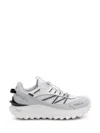Moncler Light Grey Real Leather Trailgrip Gtx Low Top Sneakers In Animal Print