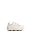 Moncler 'trailgrip Gtx' White Leather Blend Sneakers