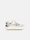 Moncler Light Grey Real Leather Trailgrip Gtx Low Top Sneakers In White