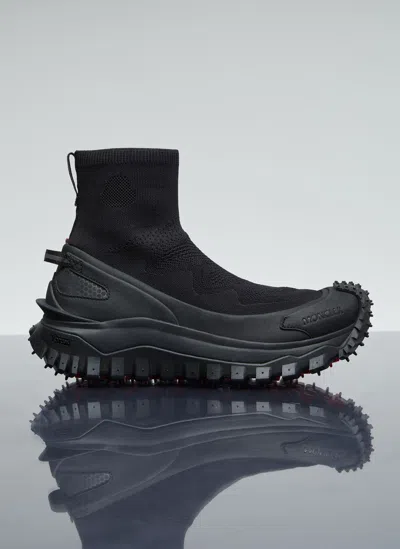 MONCLER TRAILGRIP KNIT HIGH TOP SNEAKERS
