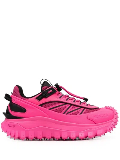 Moncler Trailgrip Lace-up Sneakers In Pink
