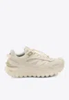 Moncler Trailgrip Leather And Suede Low-top Sneakers In White