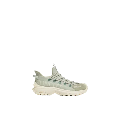 Moncler Sneakers Trailgrip Lite 2 En Cuir Et Daim In Green