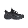 Moncler Black Tech Fabric Trailgrip Lite 2 Sneakers In Black