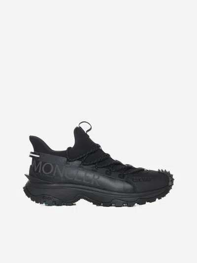 Moncler Trailgrip Lite 2 Ripstop Sneakers In Black