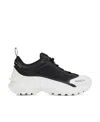 Moncler Ssense Exclusive Black & White Trailgrip Lite Sneakers In Black