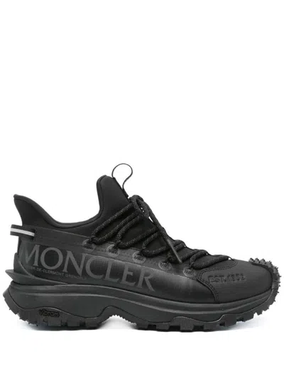 Moncler Trailgrip Lite2 Low Top Sneakers Shoes In Black