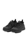 Moncler Trailgrip Lite3 Sneakers In Nubuck And Suede Leather In Black