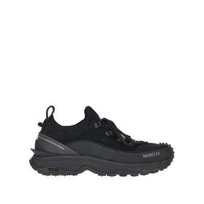 Moncler Performance Sneakers Breathable Upper Lightweight Construction In Black