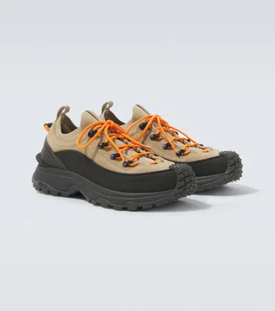 Moncler Sneakers Contrast Laces Lightweight Construction Vibram Sole In Multi