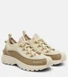 Moncler Two-tone Canvas Trailgrip Lite3 Sneakers In Neutral