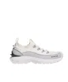 Moncler Trail Lite Three Sneaker Pull Tab Collar In White