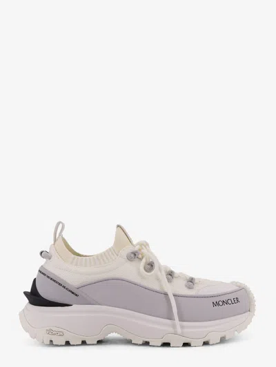 Moncler Trailgrip Lite3 Technical Fabric Sneakers In White