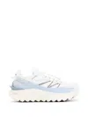 Moncler Trailgrip Sneakers In Technical Fabric And Mesh With Side Lettering Logo In White