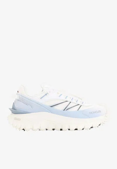 Moncler Trailgrip Sneakers In Technical Fabric And Mesh With Side Lettering Logo In Multi
