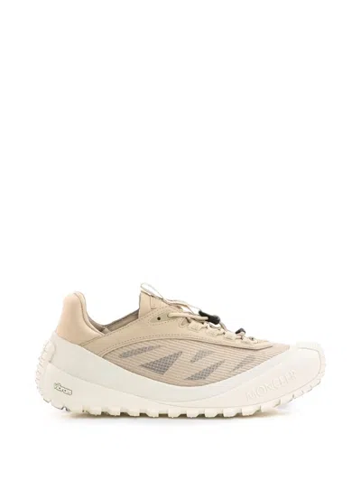 Moncler Trailgrip Lp Suede & Nubuck Sneakers In Neutral