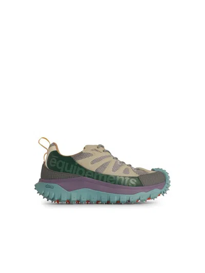MONCLER MONCLER 'TRAILGRIP' MULTICOLOR LEATHER BLEND SNEAKERS