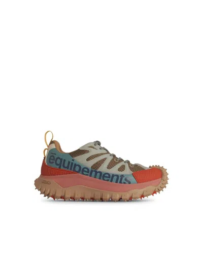 MONCLER MONCLER 'TRAILGRIP' MULTICOLOR LEATHER BLEND SNEAKERS