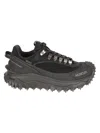 Moncler Men Trailgrip Gtx Mesh And Leather Sneakers In Black