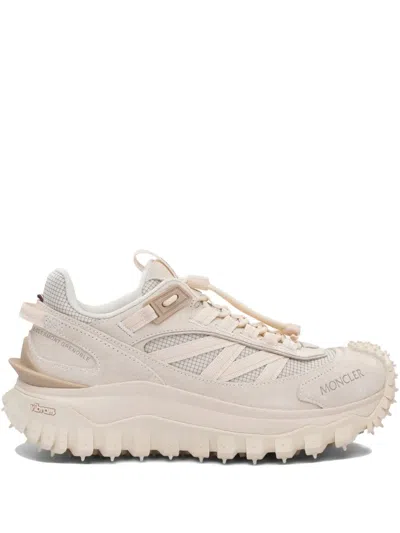 Moncler Trailgrip Rubber-tread Trainers In Neutral
