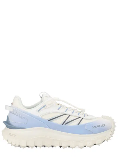 Moncler Trailgrip Sneakers In Technical Fabric And Mesh With Side Lettering Logo In Multi