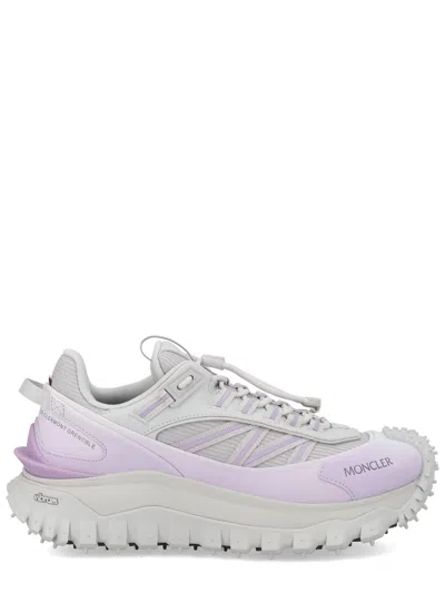 Moncler Purple Polyamide Athletic Sneakers In Pink