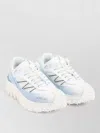 Moncler Trailgrip Sneakers In Technical Fabric And Mesh With Side Lettering Logo In White