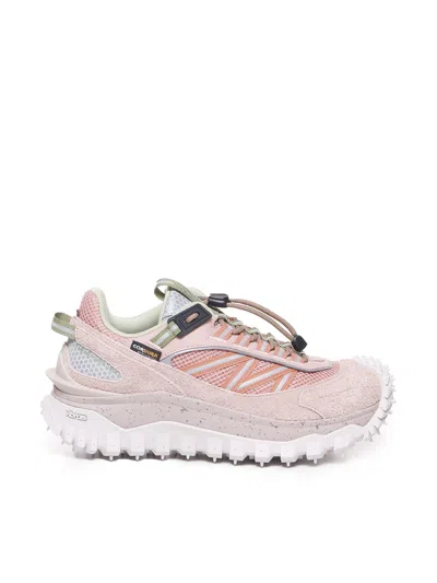 Moncler Trailgrip Sneakers In Pink