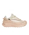Moncler Trailgrip Suede Sneaker With Vibram Sole In Nude