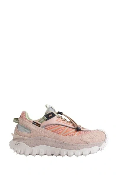 Moncler Trailgrip Mixed Media Hiking Sneaker In Pink