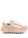 Moncler Trailgrip Suede Sneaker With Vibram Sole In Pink