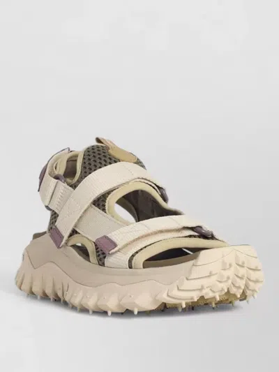 Moncler Trailgrip Vela Polyamide Sandals Open Toe In Neutral
