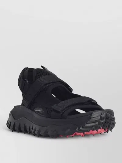 Moncler Trailgrip Vela Polyamide Sandals Open Toe In Black