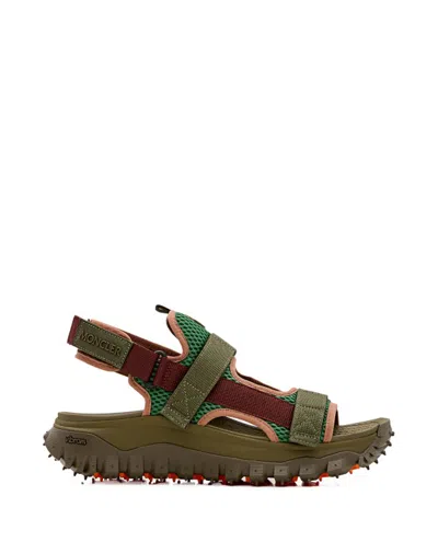 Moncler Trailgrip Vela Sandals In Green