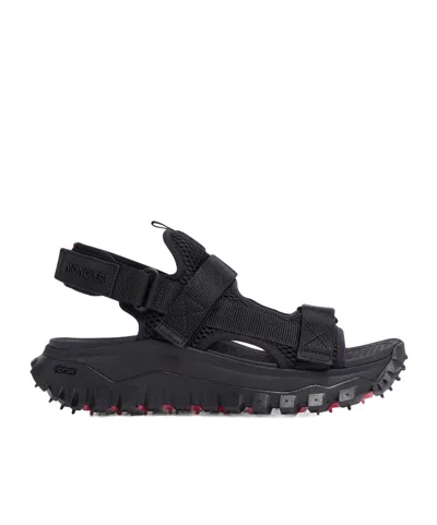 Moncler Trailgrip Vela Water-repellent Sandals In Black