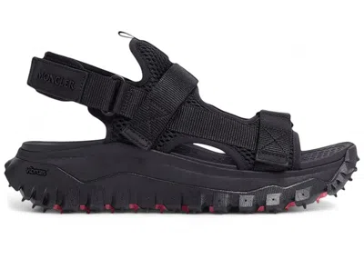 Pre-owned Moncler Trailgrip Vela Waterrepellent Sandal (women's) Sneakers In Black