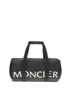 Moncler Duddle Gym Weekeng Black Polyamide Tote Bag In Black